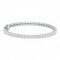 Diamond Tennis Bracelet 2 ct tw Round-Cut 10K White Gold 7"