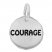 Courage Charm Sterling Silver