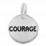 Courage Charm Sterling Silver