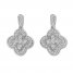 Diamond Drop Earrings 3/4 ct tw Round-cut 10K White Gold