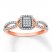 Diamond Ring 1/4 ct tw Round-cut 10K Rose Gold