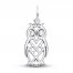 Owl Charm Sterling Silver