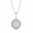 Diamond Necklace 3/8 ct tw 10K White Gold 18"