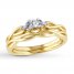 Diamond Bridal Set 1/6 ct tw Round-cut 10K Yellow Gold