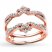 Diamond Enhancer Ring 1/2 ct tw Round-cut 14K Rose Gold