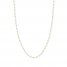 Beaded Cable Chain Necklace 14K Two-Tone Gold 18" Length