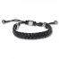 Men's Leather Bracelet Stainless Steel