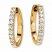Diamond Hoop Earrings 1/2 ct tw Round-cut 14K Yellow Gold