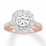 Neil Lane Engagement Ring 2-3/4 ct tw Diamonds 14K Rose Gold