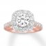 Neil Lane Engagement Ring 2-3/4 ct tw Diamonds 14K Rose Gold