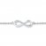 Infinity Anklet 1/20 ct tw Diamonds Sterling Silver