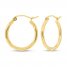 Hoop Earrings 14K Yellow Gold 20mm