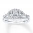 Diamond Bridal Set 1/3 carat tw 10K White Gold