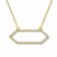 Diamond Geometric Choker Necklace 1/5 ct tw 10K Yellow Gold