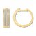 Diamond Hoop Earrings 1/4 ct tw Round-cut 10K Yellow Gold