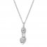 Previously Owned Emmy London Diamond Shoe Necklace 1/5 ct tw Sterling Silver