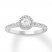 Diamond Engagement Ring 1/3 ct tw Round-cut 10K White Gold