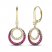 Le Vian Diamond & Ruby Dangle Earrings 3/8 ct tw Diamonds 14K Honey Gold