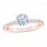 First Light Diamond Engagement Ring 5/8 ct tw Round-cut 14K Rose Gold