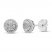 Neil Lane Diamond Earrings 1/4 ct tw Baguette/Round-cut 14K White Gold