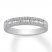 Diamond Anniversary Band 1/5 cttw Round/Baguette 10K White Gold