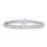 Diamond Bracelet 1/2 ct tw Round-cut 10K White Gold