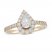 Neil Lane Diamond Engagement Ring 1 ct tw Pear/Round 14K Yellow Gold