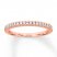 Diamond Wedding Band 1/6 ct tw 14K Rose Gold