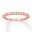 Diamond Wedding Band 1/6 ct tw 14K Rose Gold