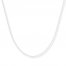 Box Chain Necklace 14K White Gold 20" Length