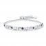 Paw & Infinity Bolo Bracelet 1/15 cttw Diamonds Sterling Silver