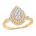 Multi-Stone Diamond Engagement Ring 1/2 ct tw Round-cut 10K Yellow Gold