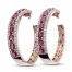 Le Vian Nude Ruby Earrings 1-7/8 ct tw Diamonds 14K Strawberry Gold