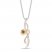 Le Vian Diamond Necklace 3/8 ct tw 14K Tri-Tone Gold 18"
