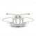 By Women For Women Diamond Lotus Flower Bolo Bracelet 1/5 ct tw Round-Cut Sterling Silver