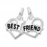 Best Friend Charm Sterling Silver