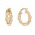 Braided Hoop Earrings 14K Yellow Gold