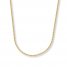 Wheat Chain Necklace 14K Yellow Gold 18" Length