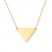 Triangle Necklace 14K Yellow Gold