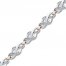 Diamond Bracelet 1/10 ct tw Round-cut Sterling Silver/10K Gold