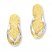 Flip-Flop Earrings 14K Yellow Gold