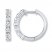 Leo Diamond Hoop Earrings 7/8 ct tw Diamonds 14K White Gold