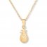 Young Teen Pineapple Necklace Sterling Silver/14K Gold Plating