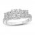 Diamond Engagement Ring 1-1/2 ct tw Round-cut 10K White Gold