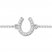 Diamond Horseshoe Bracelet 1/20 ct tw Round-cut 10K White Gold