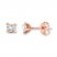 Diamond Earrings 1/2 ct tw Round-cut 14K Rose Gold