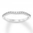 Diamond Wedding Band 1/5 ct tw Round-cut 14K White Gold