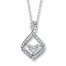 Diamond Necklace 1/4 carat tw 10K White Gold