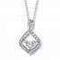 Diamond Necklace 1/4 carat tw 10K White Gold