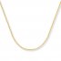 Cable Chain Necklace 14K Yellow Gold 16" Length